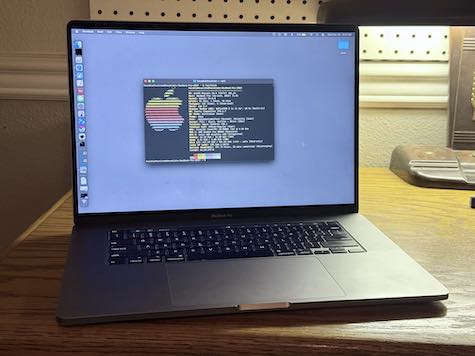 photograph of laptop